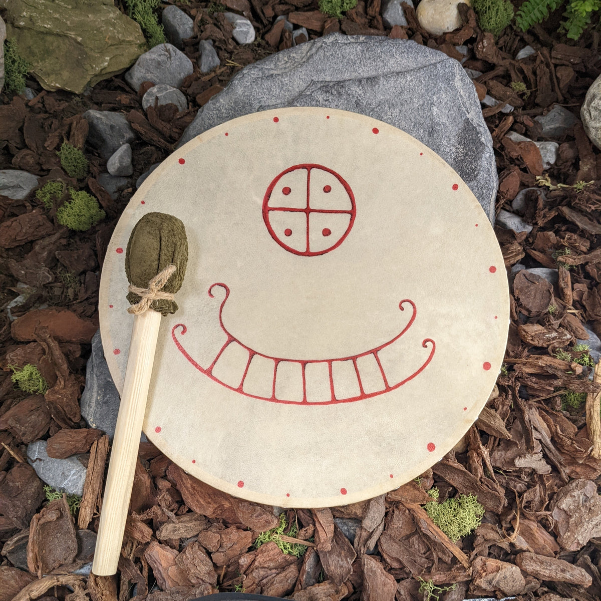  Petroglyph Ship 12" Beginner Drum